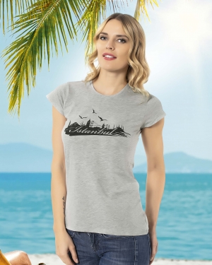 H-9018 %100 PAMUK COTTON BAYAN T���RT