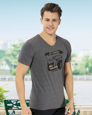 H-909 %100 PAMUK COTTON ERKEK T���RT
