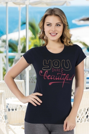 H-9009 %100 PAMUK COTTON BAYAN T���RT