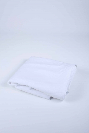 �S-6410 D�Z BEYAZ FERMUARLI YASTIK KILIFI